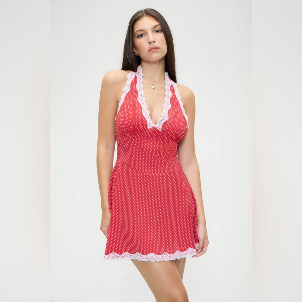 Frankie's Bikinis Audrey Polka Dot Mini Dress🐞